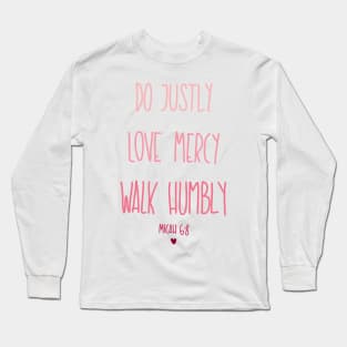 Micah 6/8 Long Sleeve T-Shirt